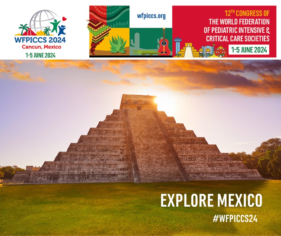 Get ready for an extraordinary experience at #WFPICCS24 in beautiful Cancun, Mexico! 🌴🌊

Immerse yourself in the world of pediatric critical care as we gather experts from around the globe for this incredible conference.

Learn more about here: bit.ly/3mCAKE8