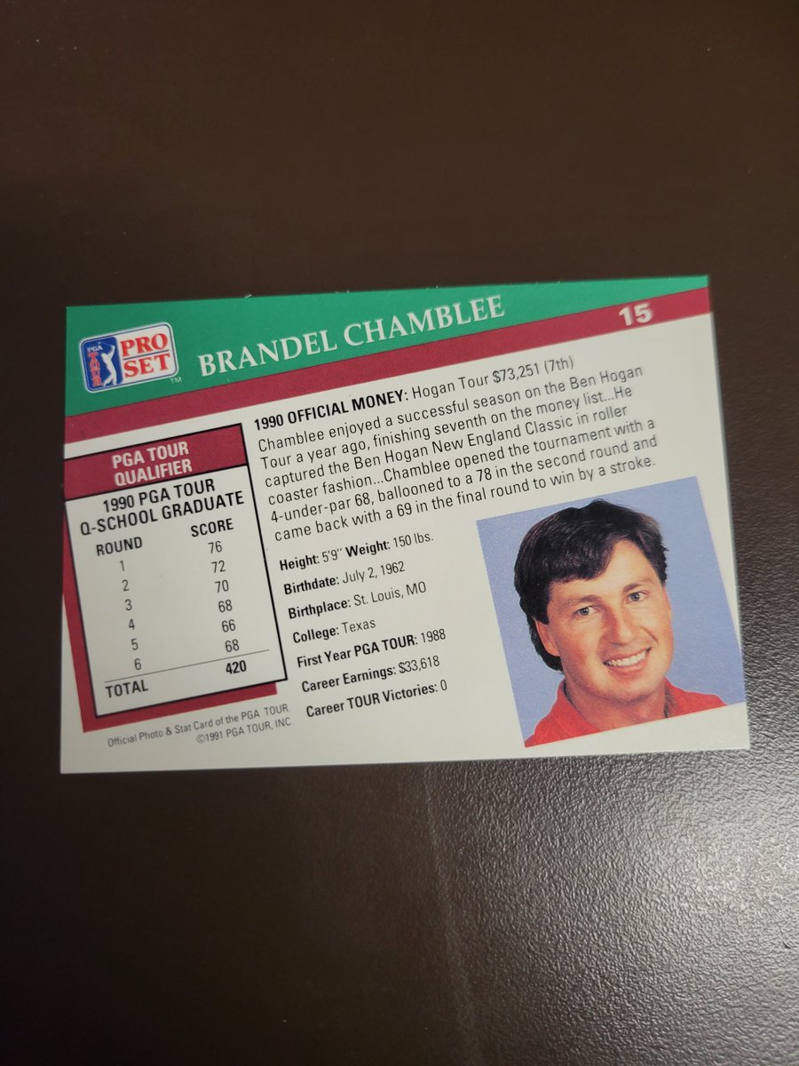 Steven_Daly's tweet photo. @chambleebrandel how about this find in a 1991 PGA Tour Pro Set box? https://t.co/XzN4MWEzpK
