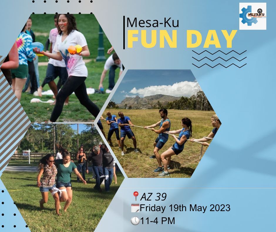 ku_mesa's tweet photo. Mesa-KU is inviting you all to our *FUN DAY* 🔥 this coming Friday from 11am to 4pm. Lots of games such as:
1. Tug of war 
2. Water balloon toss
3.Board games; chess, draught, monopoly, snake and ladder
4. Card games
5. Three- legged race etc
Come and let's have fun together 🥳 https://t.co/jxE7w0hveC