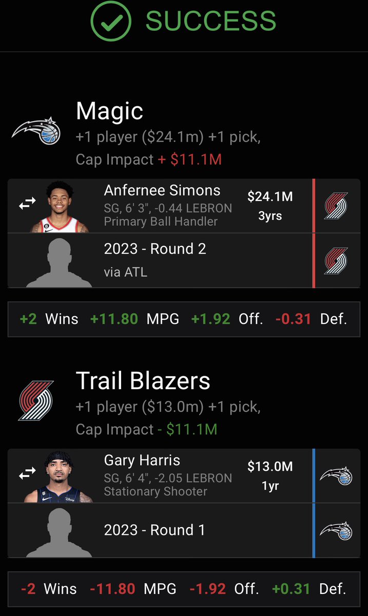 Jake on Twitter "Portland Trail Blazers Offseason 1. Simons for Gary