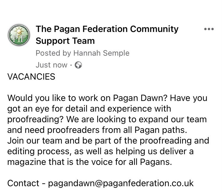PaganDawnMag's tweet photo. Do you want to join us ?? 

#pagandawn https://t.co/qx4uhMloq9