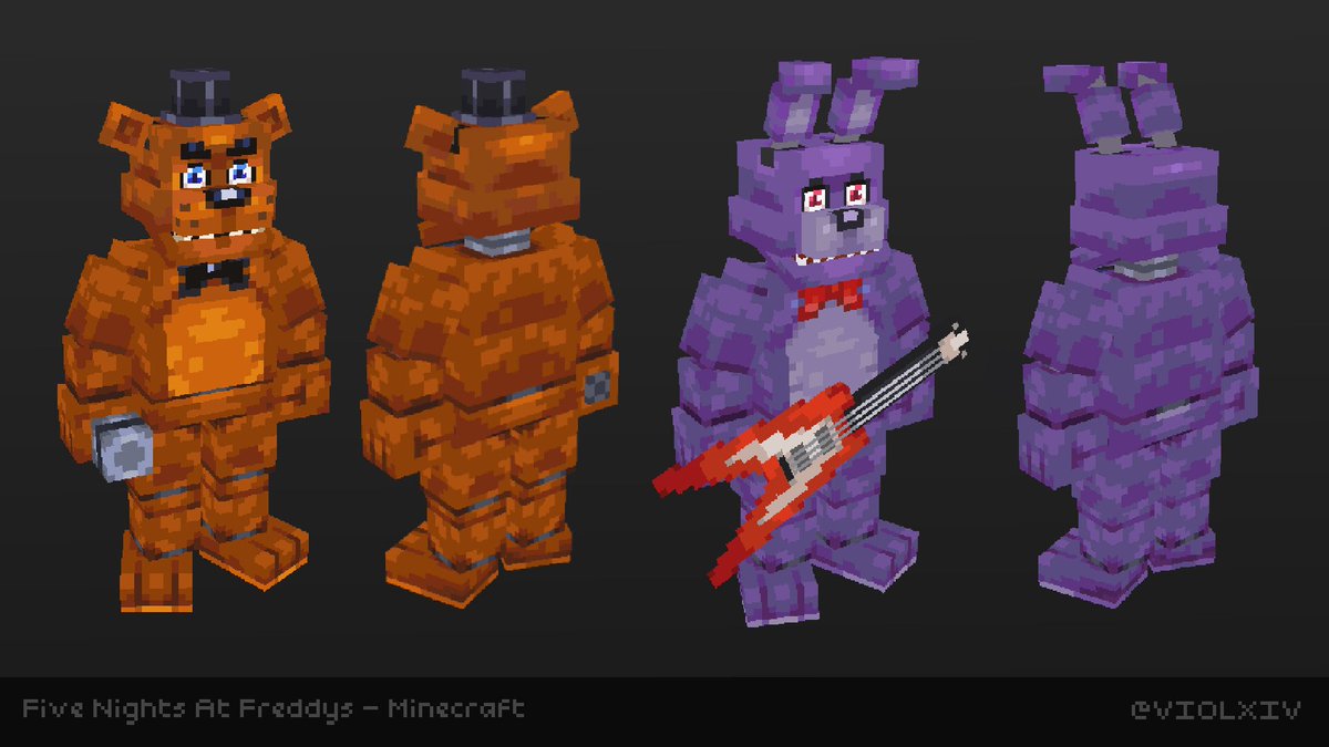 vippori's tweet image. Jumping on the #FNAF hype, reposting an old favourite of mine (yes it's the entire map)

🐻🍕 #minecraft