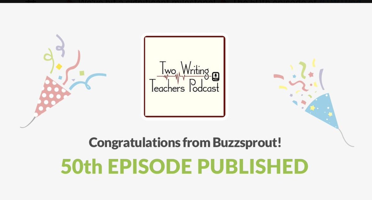 MelanieMeehan1's tweet image. And just like that-- Our 50th episode of podcasting is in the books. Much gratitude to @sshubitz and the #twtblog team! #twtpod #celebrate 

Listen to episodes twtpod.buzzsprout.com/2027003 or wherever you get your podcasts!