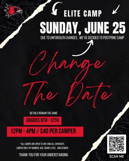 OfficialSEMOWBB's tweet image. 🚨 SCHEDULE UPDATE 🚨 

SEMO Women's Basketball camp has changed its date for this summer! The camp will now be held on Sunday, June 25 at the Show-Me Center in Cape Girardeau!

#LetsSoar