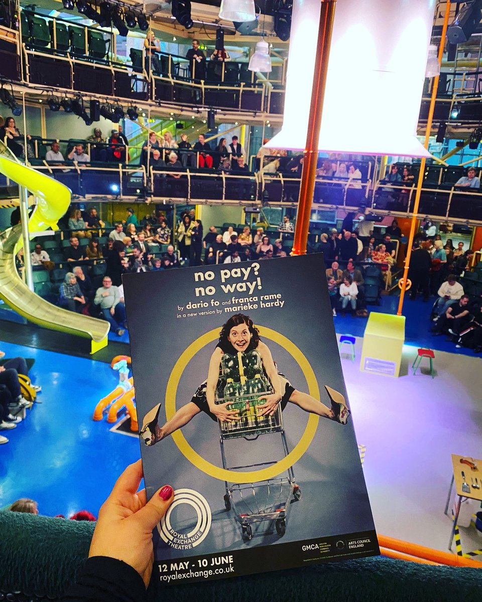 Another day, another press night… Excited to be at the Royal Exchange to watch No Pay? No Way! 

Read our review tomorrow at ManchesterTheatres.com

<a href="/rxtheatre/">Royal Exchange Theatre</a>