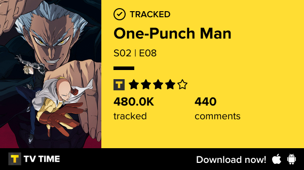 sarcasssm's tweet photo. I've just watched episode S02 | E08 of One-Punch Man! https://t.co/rfEegvwH5D #tvtime https://t.co/lksRhmriFV