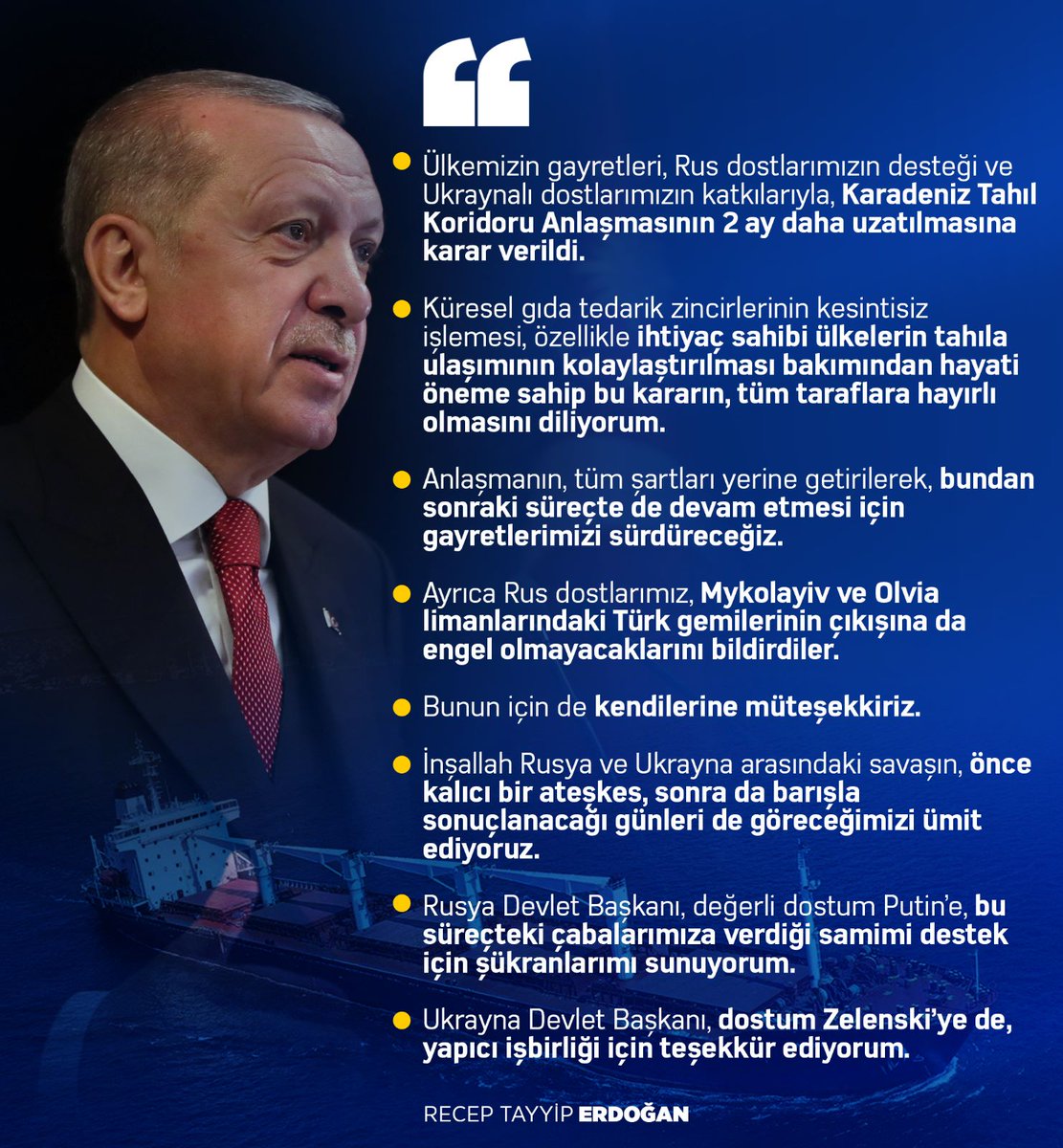 "Karadeniz Tahıl Koridoru"