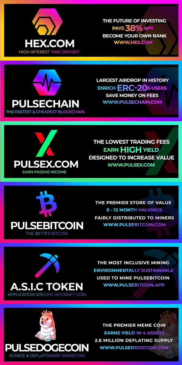 xDeFiNatioNx's tweet photo. Now that #PulseChain mainnet is live it’s a great time to DCA top #Pulse assets at massive discounts once 💸 bridges in which could be life changing in upcoming bull cycle 🎯🏆🎉 #NewTopL1 $PLS #PremierDex $PLSX #HighYield $HEX #Bitcoin 2.0 $PLSB #SoftwareMining⛏️ $ASIC 🐕 $PLSD https://t.co/iNQUhrtUh0