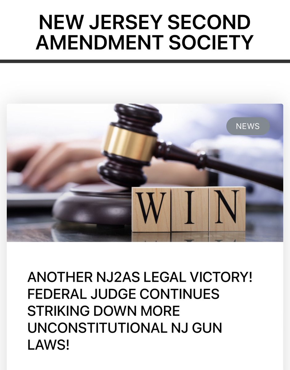 Help fight back and join NJ2AS!

In a 235 page ruling, Judge Renée Bumb hammered the State on their flawed logic, lack of historical and traditional principals, and basic and fundamental common sense that armed law-abiding citizens do not commit crimes or contribute to violence.