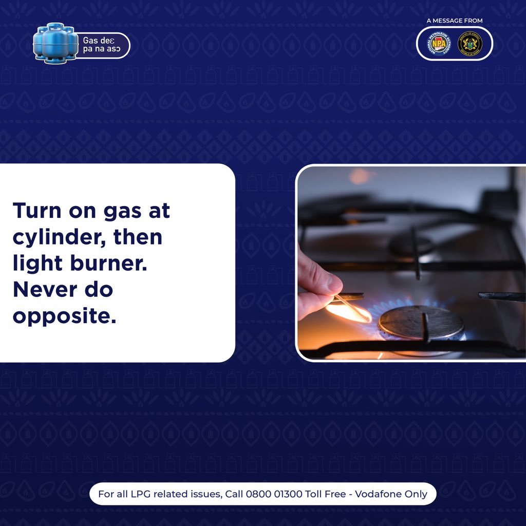 NPAGhana's tweet photo. LPG is safe when used properly. Follow these tips for safe usage of LPG in your home.

#useLPG
#switchtolpg
#NPA https://t.co/aqmukMfNvs