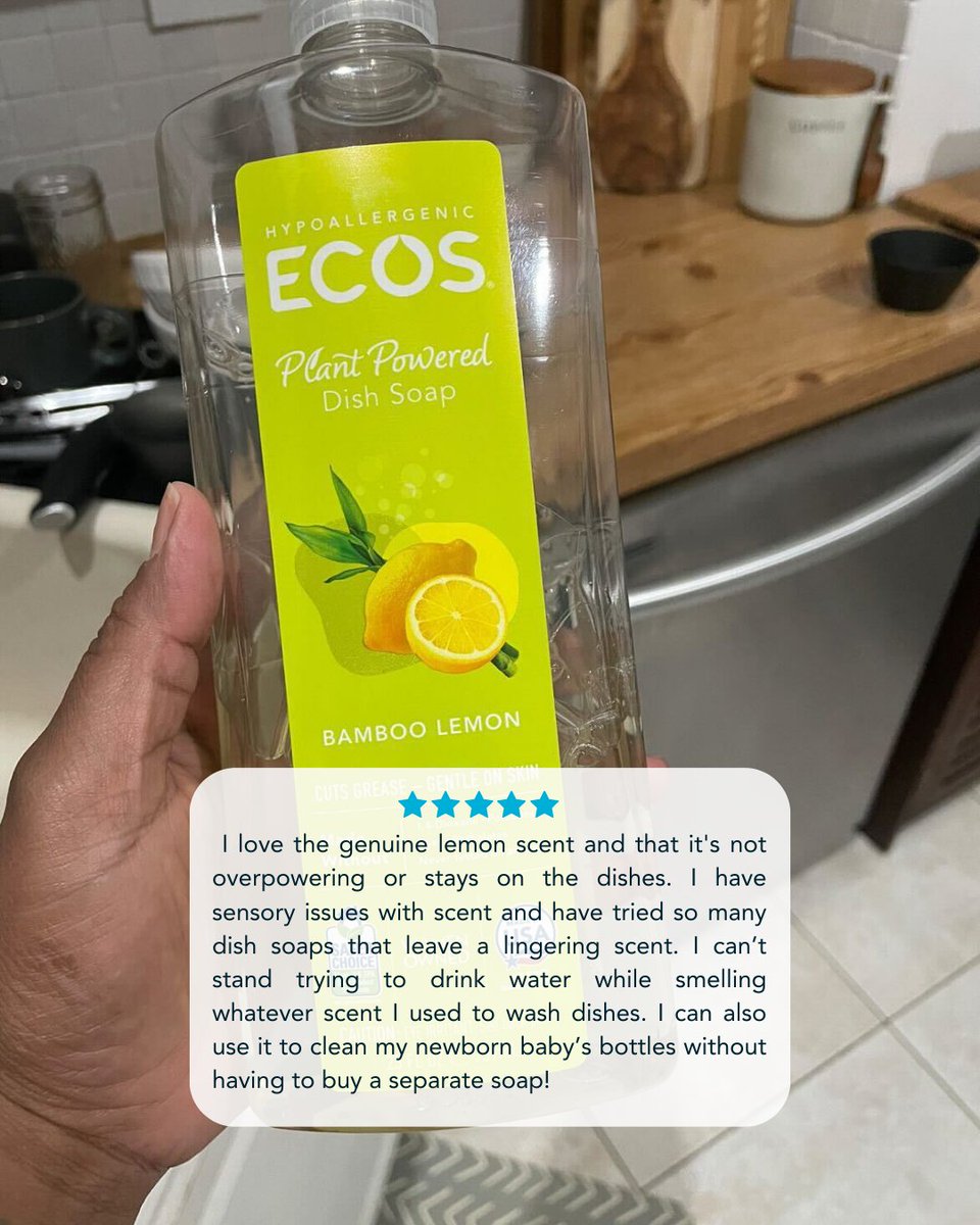 No more buying multiple dish soaps! Effortlessly Clean Sparkling Dishes and Baby Bottles, Infused with a Delicate Lemon Scent. 🍋 Visit ecos.com/find-ecos to explore our rainbow of scents! ✨ #dishsoap #ecoscleans #ecoconsciousbrands #sustainableliving #bamboolemon #hometips