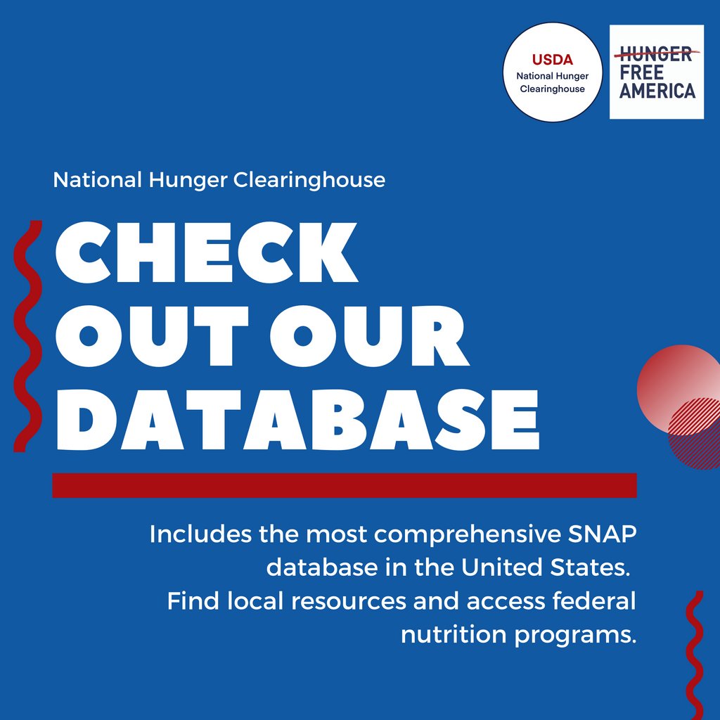UShungerhotline's tweet image. The National Hunger Hotline in conjunction with @HungerFreeAmerica hosts the most comprehensive anti-hunger resources database. Find local programs, SNAP offices, and more at findfood.hungerfreeamerica.org/?p=a1U2E000006…

#nutritionprograms
#antihunger
#foodbank
#foodpantries