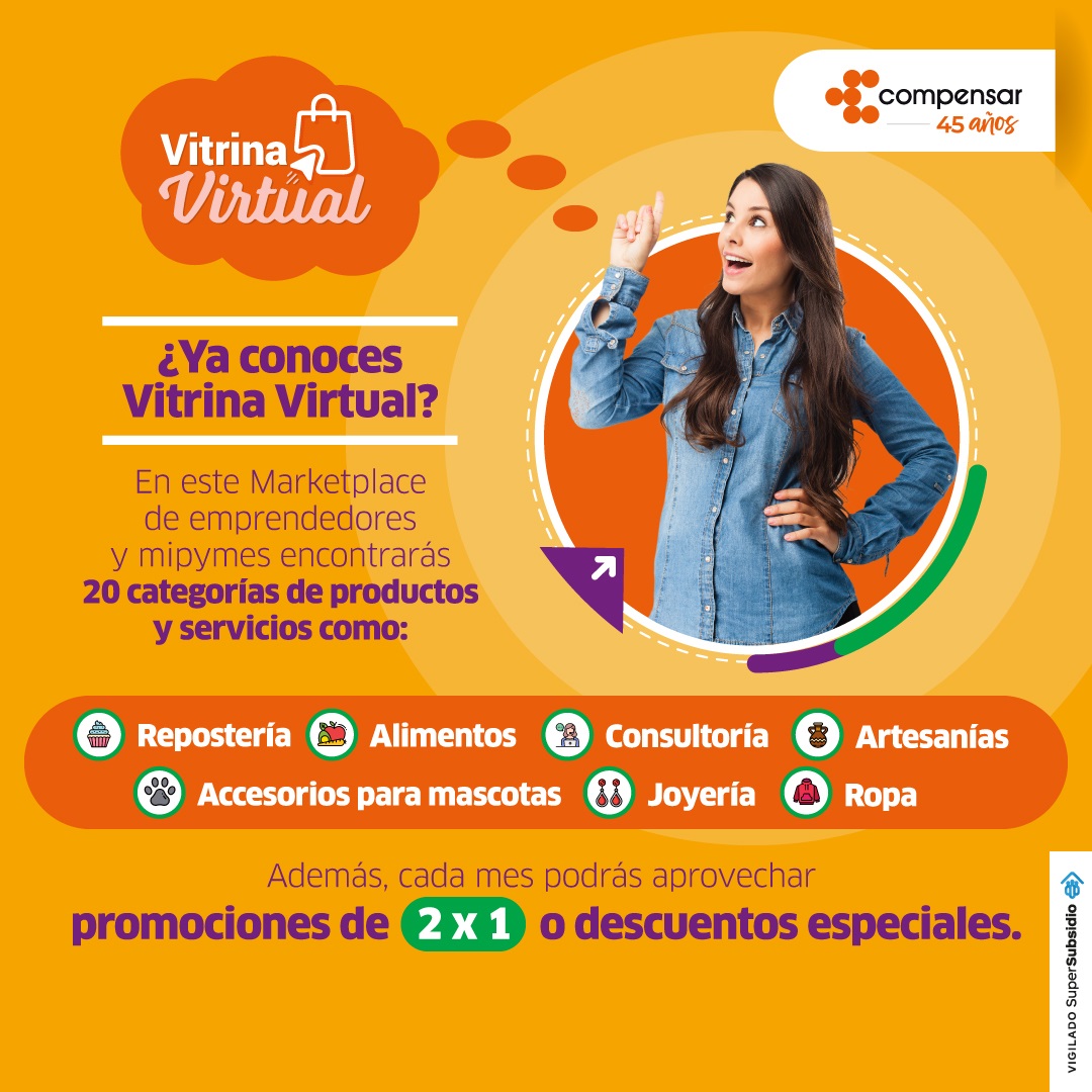 Compensar_info's tweet image. ¿Sabías que en @Compensar_info encuentras una #VitrinaVirtual con cientos de productos de emprendimientos aliados? 👌  Comprando allí impulsas a decenas de emprendedores con productos sostenibles y diferenciales. 💳 

Conócelos en bit.ly/3F4qpqS