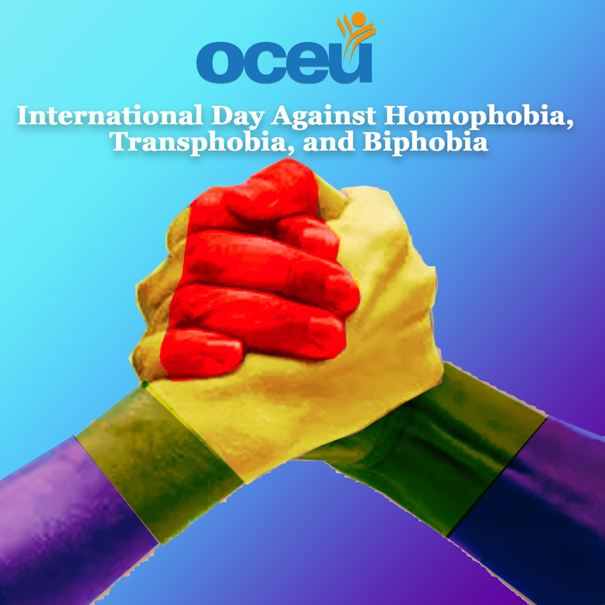 Today on the International Day Against Homophobia, Transphobia and Biphobia, OCEU recommits to fighting for safety for 2SLGBTQ+ workers and ending hate in all its forms.

#InternationalDayAgainstHomophobiaTransphobiaBiphobia2023