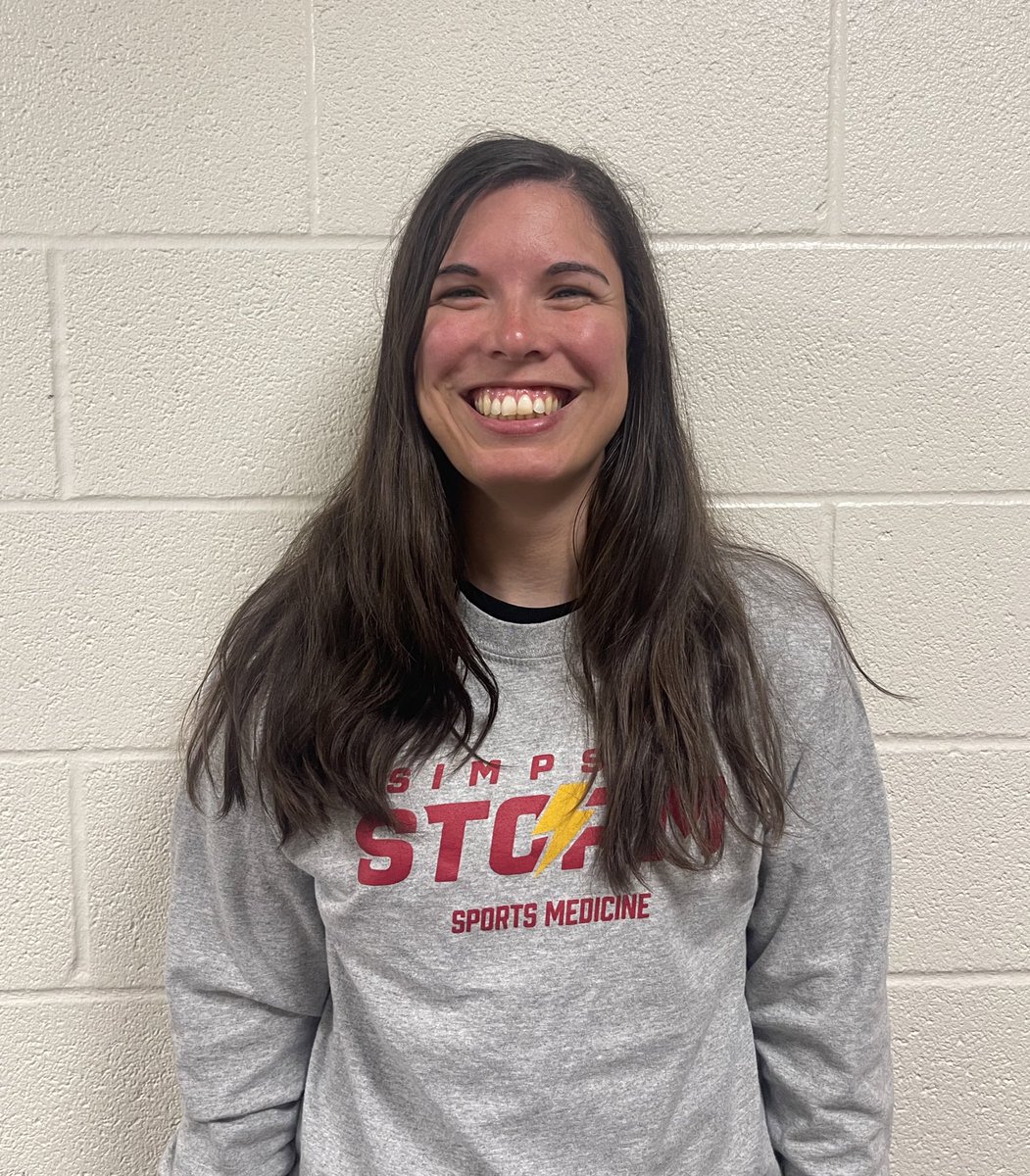 SportsmedSc's tweet photo. Introducing our new Director of Sports Medicine aka our Head Athletic Trainer! 

Rebby has been an Assistant Athletic Trainer at Simpson for over 7 years. Congratulations Rebby! We are so happy to have you as our Head AT! 👑♥️💛 https://t.co/VOT63Dcljy