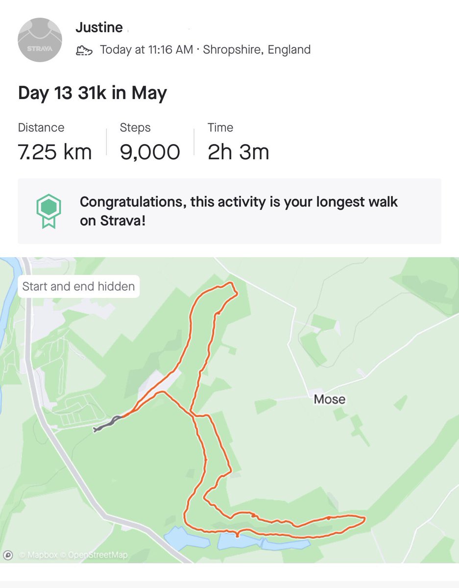 Lyddi Lashes✨🌈✨ (@lidsterlashes) on Twitter photo Day 11 I achieved 31k!! I couldn’t believe I did it so soon.
So now I’m going for 62k by the end of the month. As of today I have walked 45.23km so think I will achieve my new goal 💜✨Mom✨
If anyone wants to donate to <a href="/PancreaticCanUK/">Pancreatic Cancer UK</a> I have a Just giving page #31kinMay Day 11 I achieved 31k!! I couldn’t believe I did it so soon.
So now I’m going for 62k by the end of the month. As of today I have walked 45.23km so think I will achieve my new goal 💜✨Mom✨
If anyone wants to donate to <a href="/PancreaticCanUK/">Pancreatic Cancer UK</a> I have a Just giving page #31kinMay