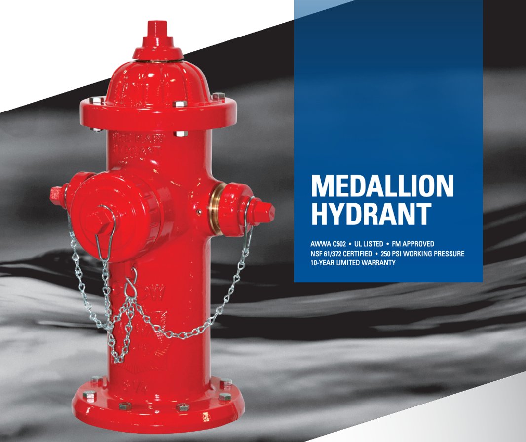 A staple of the fire protection world, the Medallion hydrant from Clow was designed with the highest-quality materials and built for optimal water flow. Learn more about the Medallion. bit.ly/3rXLmx5