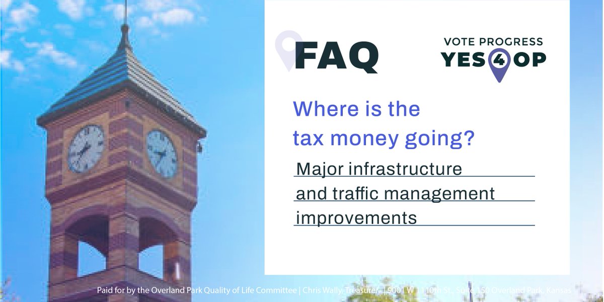 opchamber's tweet photo. A YES VOTE for 3/8 cent sales tax will support important improvements such as:
✔️ Funding for streets, stormwater and traffic systems.
✔️ Reduced use of chip seal

#overlandpark #opks #vote4op #roadimprovements #improveourcity #progressforop #voteyesop https://t.co/fin8fHiRRC