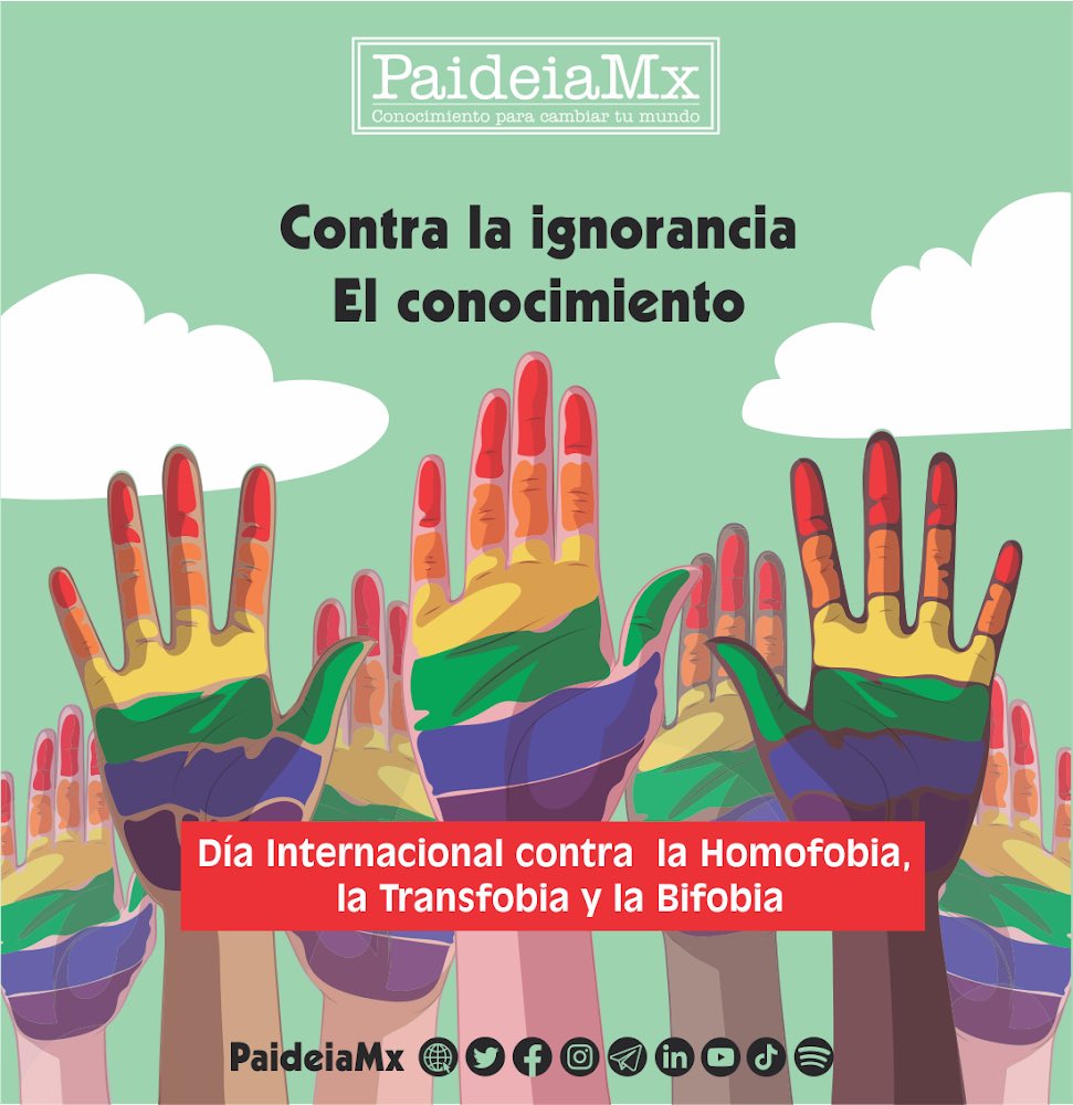 Contra la ignorancia, el conocimiento para cambiar tu mundo. Consúltalo aquí --> bit.ly/1ivwbUd o escribe a paideiamx@gmail.com
#paideiamx #letras #ideas #libros #conocimiento #mexico #regalaunlibro #regalaconocimiento #diainternacionalcontrahomofobia