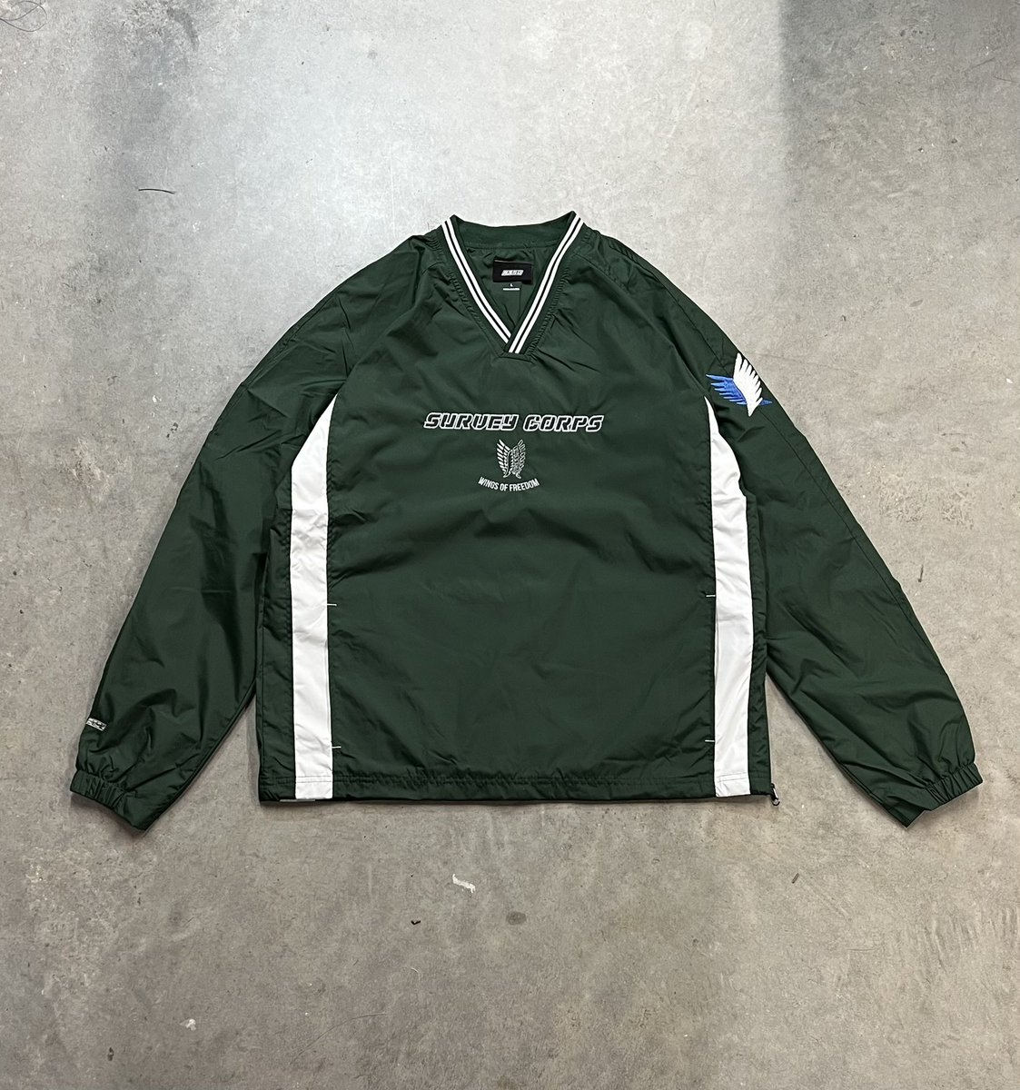 Atsuxcollective's tweet photo. Survey Corp Windbreaker ⚔️ 

Drops May 26th @ 5pm est/ 2pm pst https://t.co/MBfYSR0bum