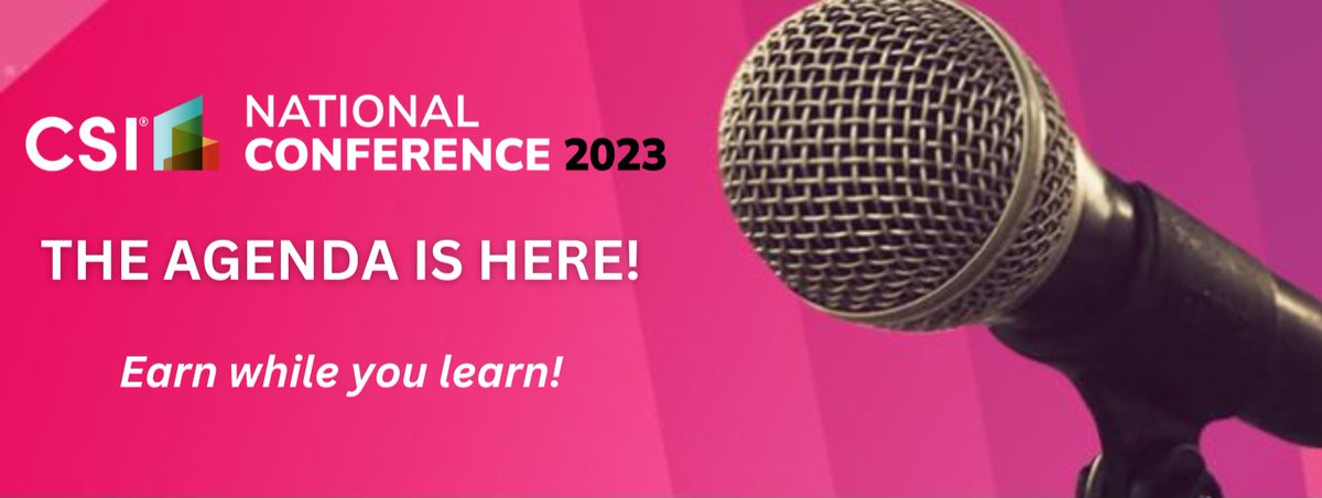 CSIConstruction's tweet photo. It's here! The agenda for the CSI National Conference is brimming with an array of education sessions that focus on mastering change in our rapidly evolving industry. 

Check out the current lineup (more to be announced), and register by June 30 to save! https://t.co/PmooRKGOwM https://t.co/lFwWsj40Tc