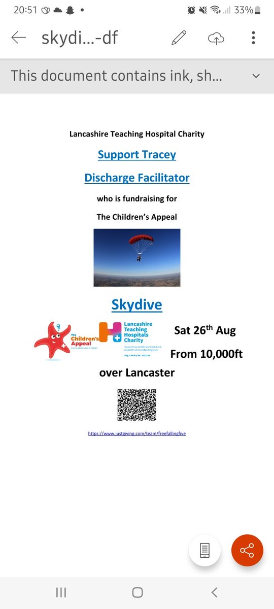 Our amazing DF is crazy 🤪 all fundraising for an amazing charity. We will be there cheering her on🎉 link and QR code below or charity box on ward clerk desk at entrance to <a href="/lthtr_team23/">Ward 23 LTHTr</a>