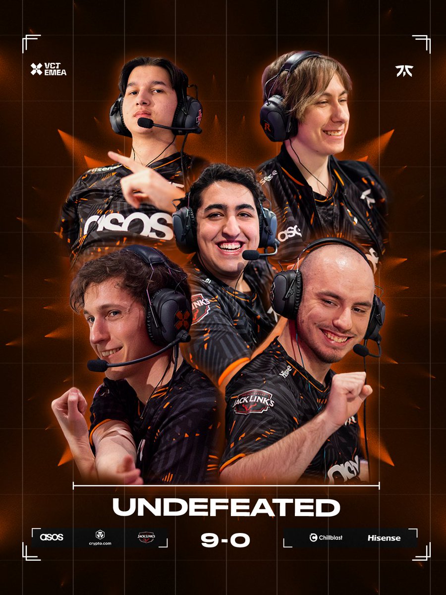 FNATIC's tweet photo. THE PERFECT SPLIT: UNDEFEATED INTO PLAYOFFS! #FNCWIN https://t.co/fE80flvjSD