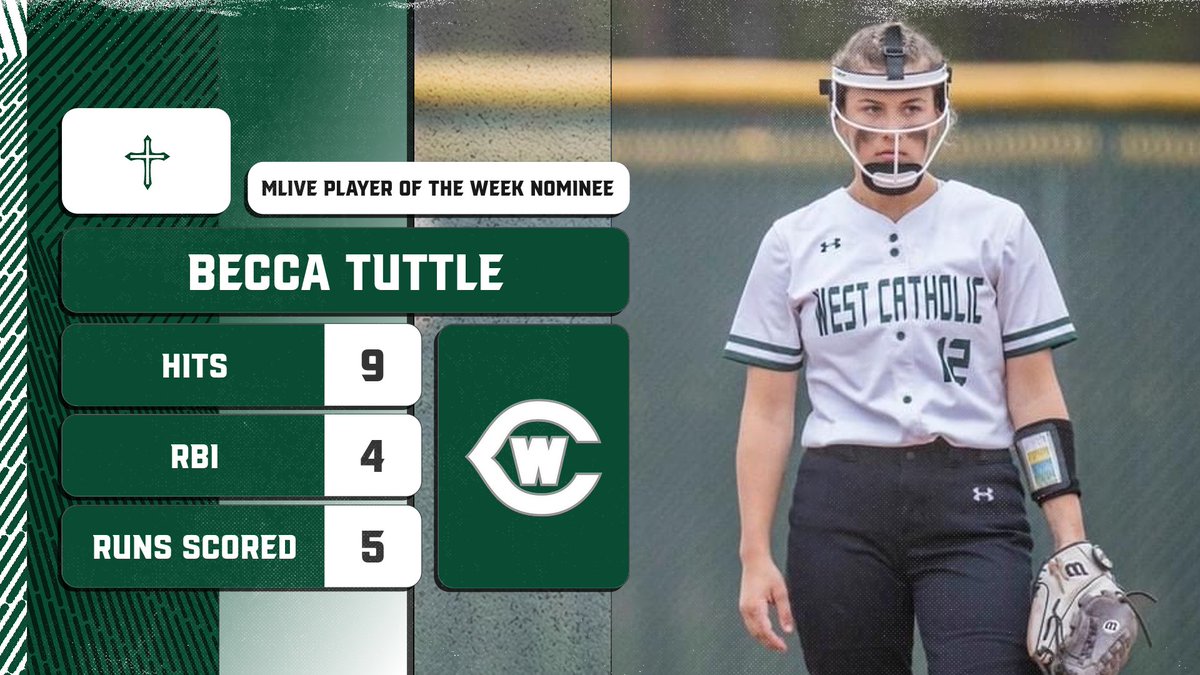 GRWCSOFTBALL's tweet image. Junior middle infielder Becca Tuttle has been nominated for Mlive Player of The Week for the 3rd time this season. A wonderful recognition of Becca&apos;s skill and leadership. Please vote!

mlive.com/highschoolspor…