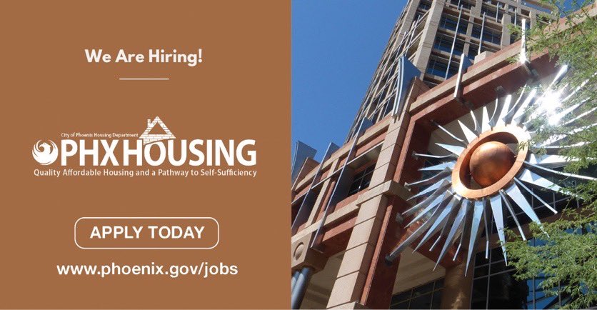 Have you considered a career with the City of #Phoenix? Many opportunities available including this one in <a href="/PHXHousing/">PhxHousingDept</a>:
 
✅ Project Management Assistant
Apply now bit.ly/41Mqqbe
 
Great salary and benefits, and a diverse and inclusive workplace!
 
<a href="/PHXCareers/">City of Phoenix Jobs</a>