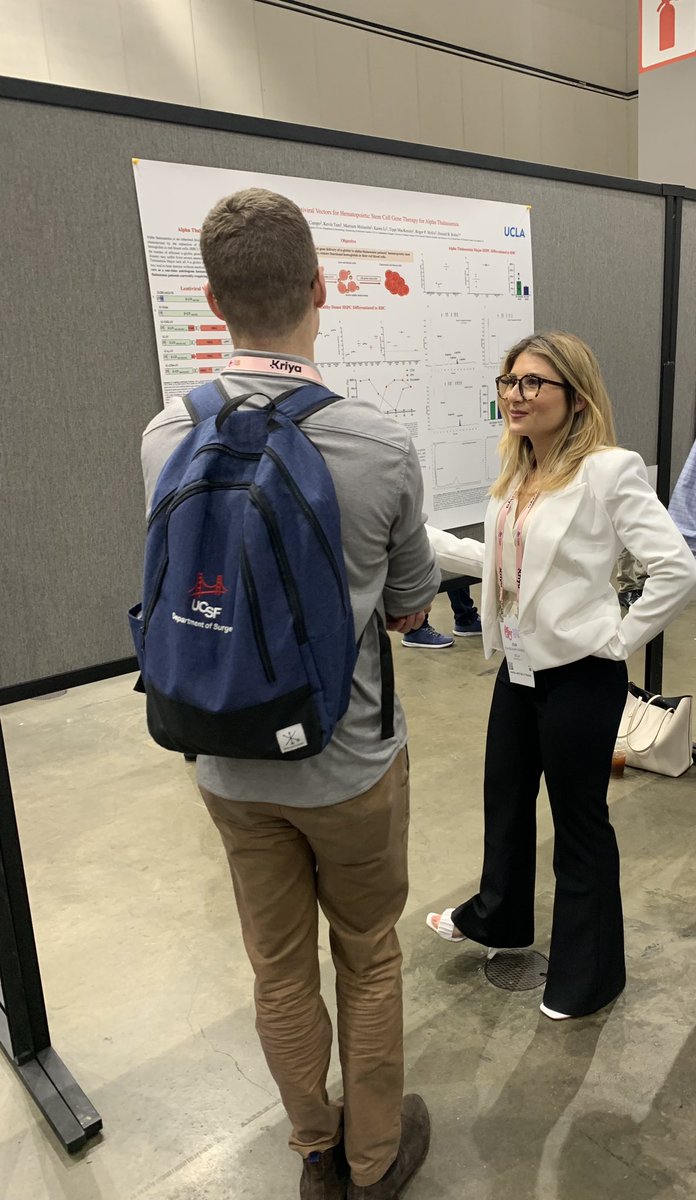 Catch Poster #630 on the second day of #ASGCT2023. 4th yr PhD candidate Eva Segura Gensler is here to present our work on “Alpha Globin Lentiviral Vectors for Hematopoietic Stem Cell Gene Therapy of Alpha-Thalassemia” #GeneTherapy
