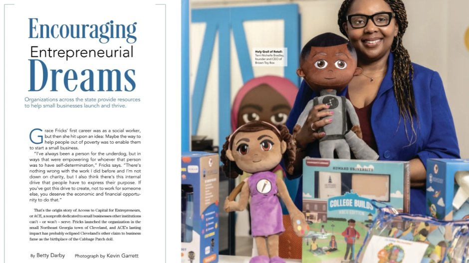 ACECapitalGA's tweet photo. ACE is featured in the May 2023 Small Business issue of GEORGIA TREND Magazine: https://t.co/SlYIgoUxa9.
Learn how ACE can help with capital + coaching + connections for your business at https://t.co/69MFTK9zj2
#aceclients #acecdfi #GeorgiaBusiness #ShopSmall #Georgia https://t.co/4CYUUgQ7Gh