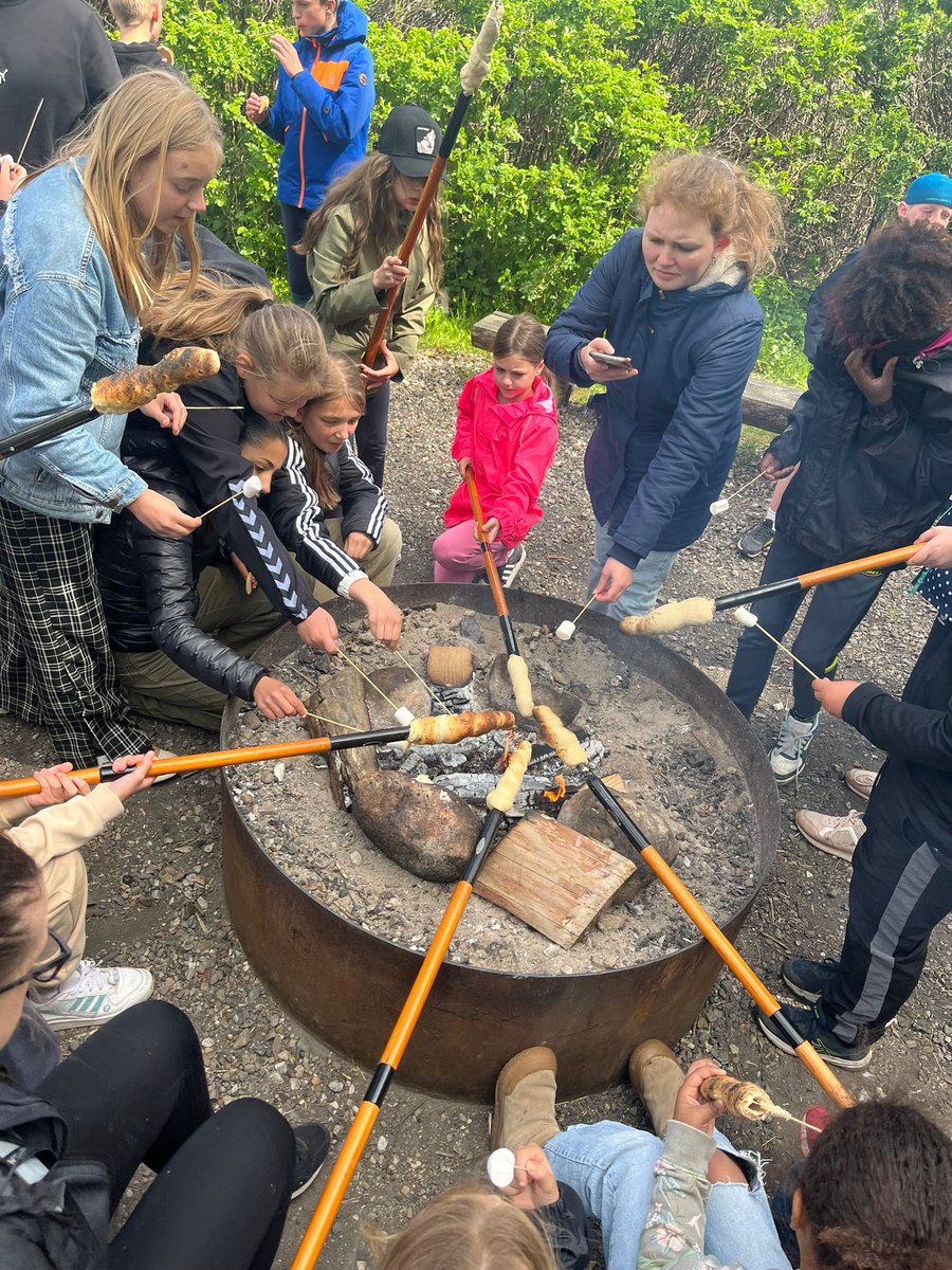 OakyDenmark's tweet photo. Thank you to our Danish friends for introducing us to Snobrod (Danish bonfire bread)! https://t.co/aFTxuoG1B5