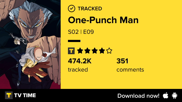 sarcasssm's tweet photo. I've just watched episode S02 | E09 of One-Punch Man! https://t.co/L0IT0jIdOh #tvtime https://t.co/5OT1CtC7AH