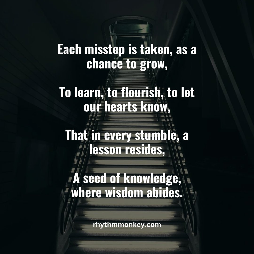 #like #opportunity #growth #learning #personaldevelopment 
#GrowthThroughMistakes #LessonsLearned #EmbracingFailure #FlourishingHeart #WisdomWithin #PersonalDevelopment #SteppingStonesToProgress #Resilience #OpportunitiesForGrowth #EmbracingChallenges