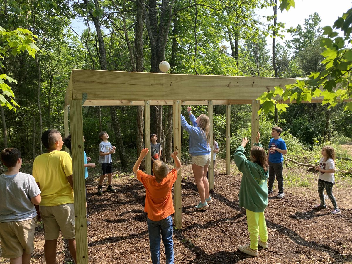First game of 9 square! Thanks Mitchell and his Eagle Scout project!