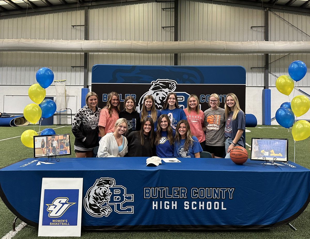 BCHSSportMed's tweet photo. Lady Bear star Jenna Phelps signs her letter of intent to Spalding University Women’s Basketball! https://t.co/p3jD4DoLev