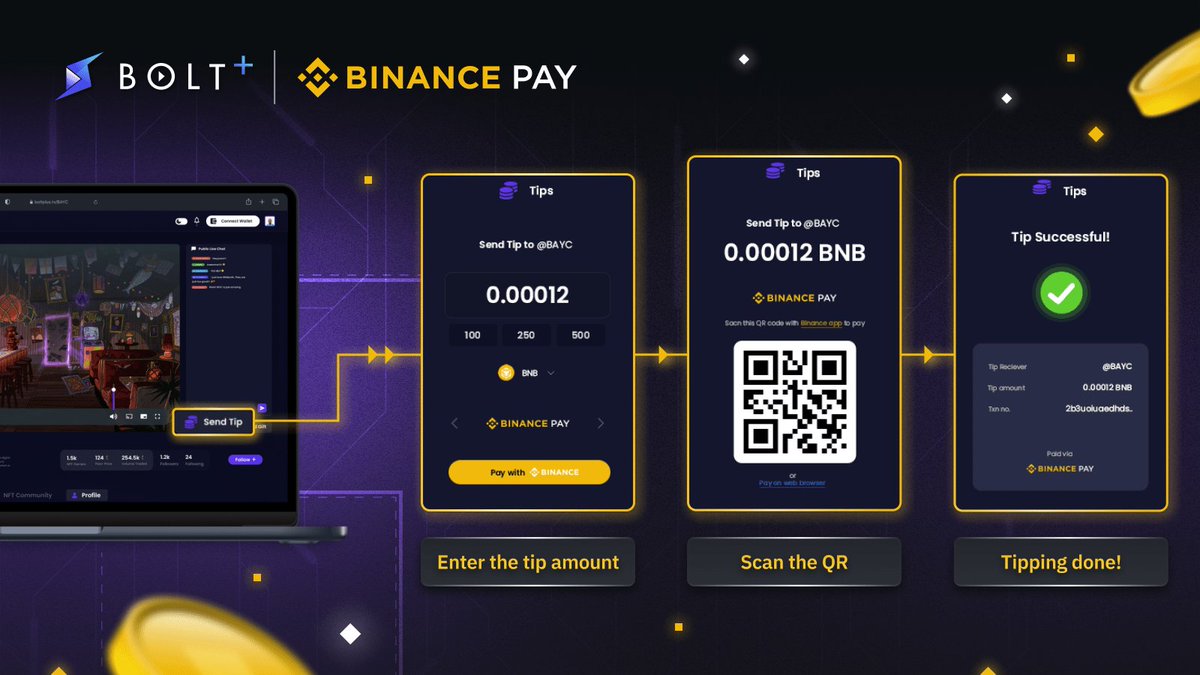 Crypto_Raver's tweet photo. #BoltPlus #BOLTX
SOCIAL TV 📺
- Tweets
- Live Chat Scan QR code with your📱
- Pay with Apple, Google, and #Binance Pay.
- more #web3 features soon.
Streaming #TV, live #Radio, & Independent live #Streamers.
$BOLT will be Launching its own #BoltChain Blockchain https://t.co/RRScRkhdCr