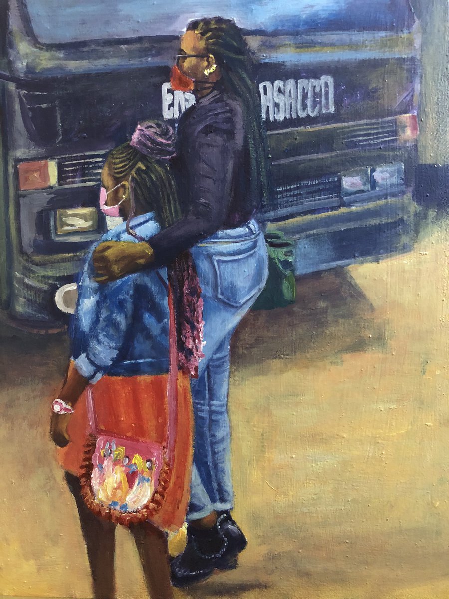 #tbt Mother and daughter.

#art #artist #painting  #acrylicpaint #canvas #brush #reality #dalilylife #painter #artistry #artistic #talent #passion #selfthaught #artistsplatform #selfpromotion #people #nature #followformore #newposteveryday #love #artafrica #painting #artafrica