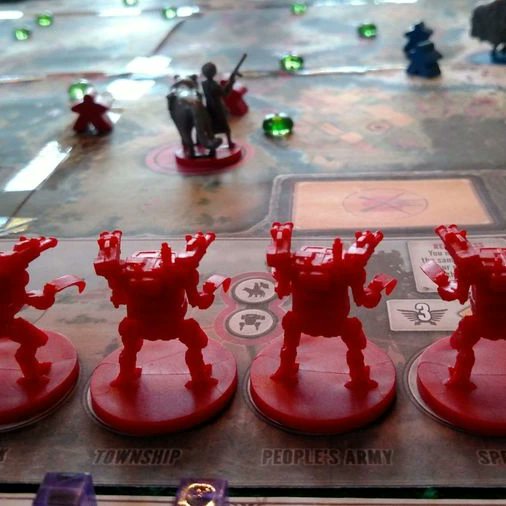 LittleWars's tweet photo. Scythe uses a streamlined action-selection mechanism to keep gameplay moving at a brisk pace and reduce downtime between turns. While there is plenty of direct conflict for players who seek it, there is no player elimination.

Stop in at Little Wars today and buy your copy! https://t.co/sXlqpqfN8O