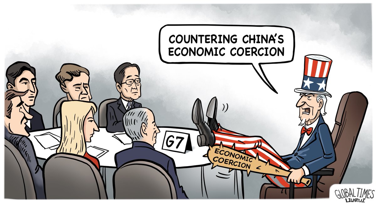 #GTCartoon: Countering 'economic coercion' from any country? #G7 should first deal with the US.