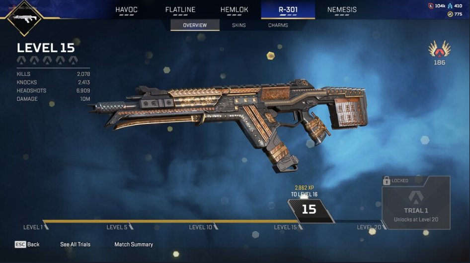 shadowhawkTTV's tweet photo. 10 million damage on the R-301!!! @InnerNerd_GG https://t.co/EyAQpfJ3KL