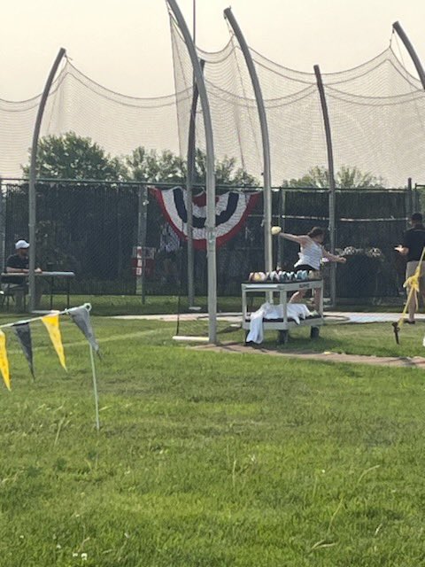 NebCityTrack's tweet photo. We had a great send off from school yesterday, and a good first day of competing at the State Meet! We still have 2 events left in the Long Jump at 9:30 and 800 at 1:30 tomorrow. https://t.co/qgKfrA4nia