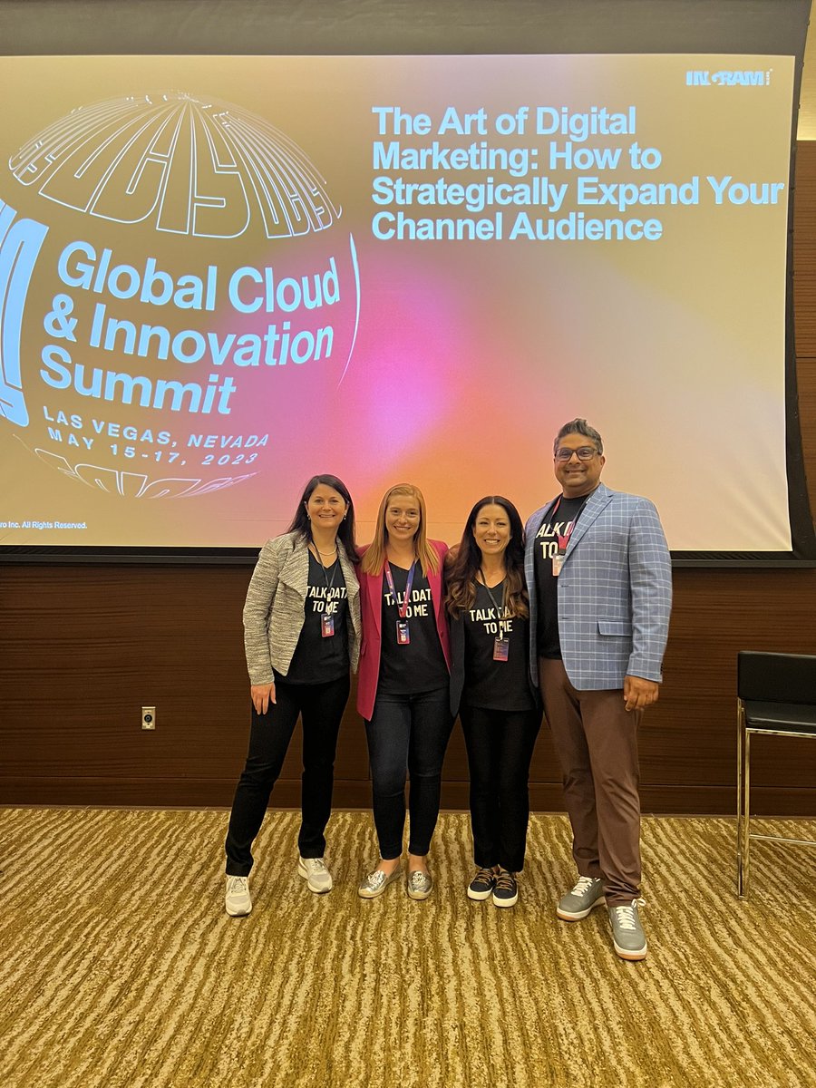 fgannio's tweet image. Global Digital Marketing leaders in action 💪💪 #IMGCIS23 #IngramMicroGCIS23 #IngramMicro  @agosnit Ranjun and Alyson