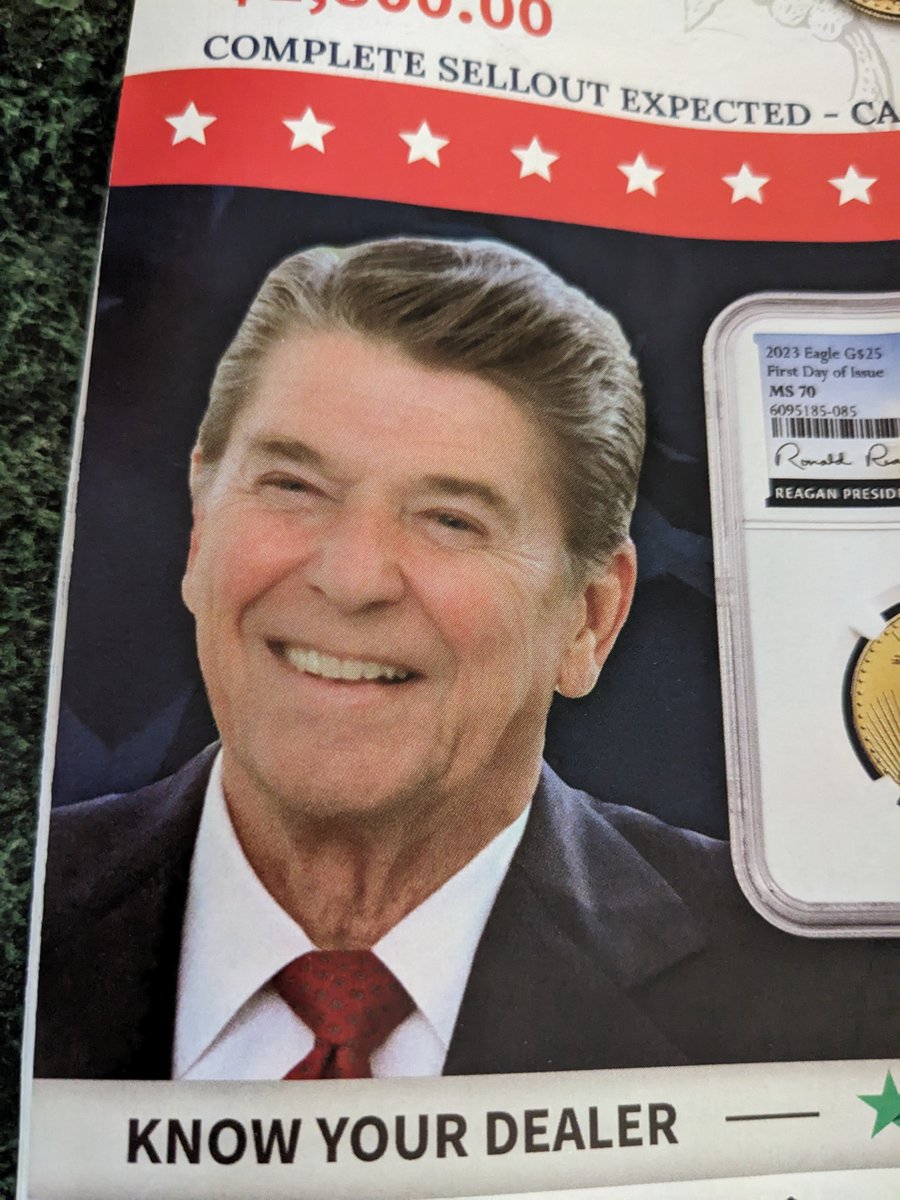 nashveggie's tweet photo. This ad for some Republican collectible nuttery is spot on in their text placement. I bet the readers of this magazine didn't even catch on.
Know your 80s history. https://t.co/NdnwsFRAtn