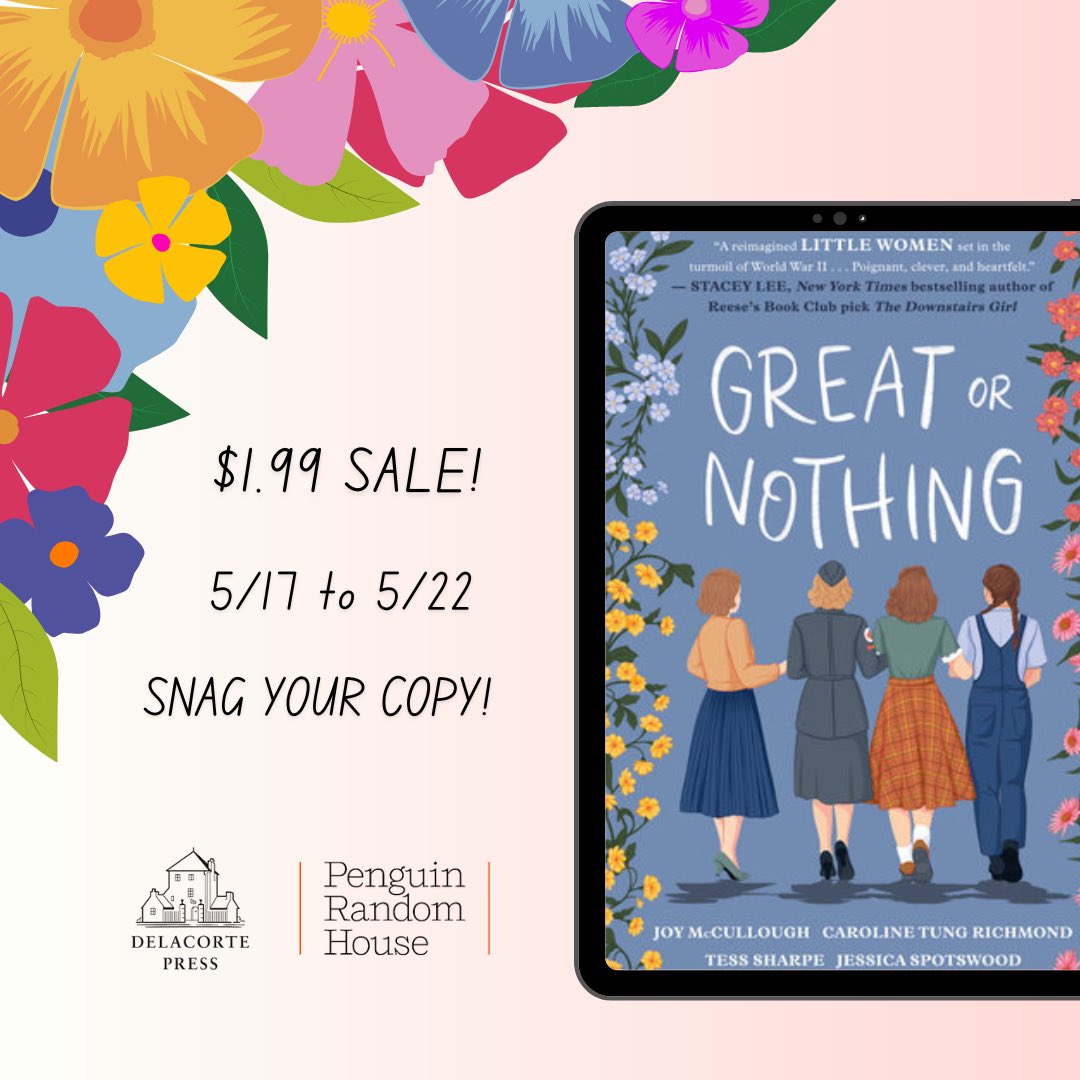 Popping my head in to say that the Great or Nothing ebook is only $1.99 right now! You can check out my take on Amy and Laurie … 🥰 @jess_spotswood @sharpegirl @JMCwrites penguinrandomhouse.com/books/667530/g…