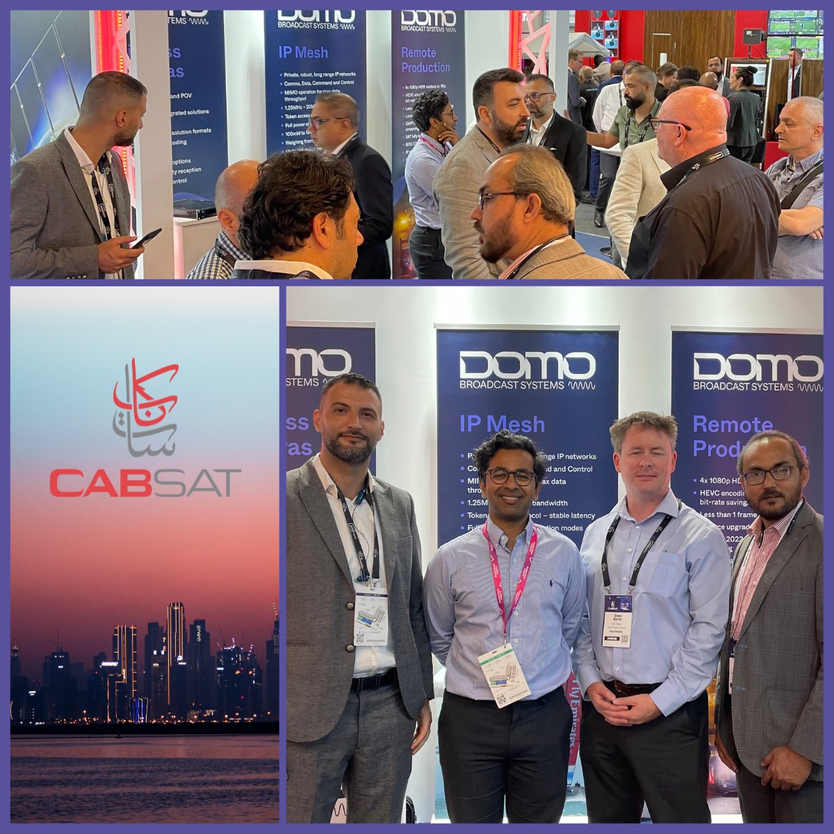 Domo Broadcast Systems (DBS) (@dbsbroadcast) on Twitter photo All set for Day 3 of <a href="/CABSATofficial/">CABSAT Official</a>! To our regional customers, it's been great to meet with you & make plans for supporting you further. We've also had the chance to meet many new people & discuss our #remoteproduction, IP Mesh & #wireless camera solutions. Visit stand S1-F22 All set for Day 3 of <a href="/CABSATofficial/">CABSAT Official</a>! To our regional customers, it's been great to meet with you & make plans for supporting you further. We've also had the chance to meet many new people & discuss our #remoteproduction, IP Mesh & #wireless camera solutions. Visit stand S1-F22