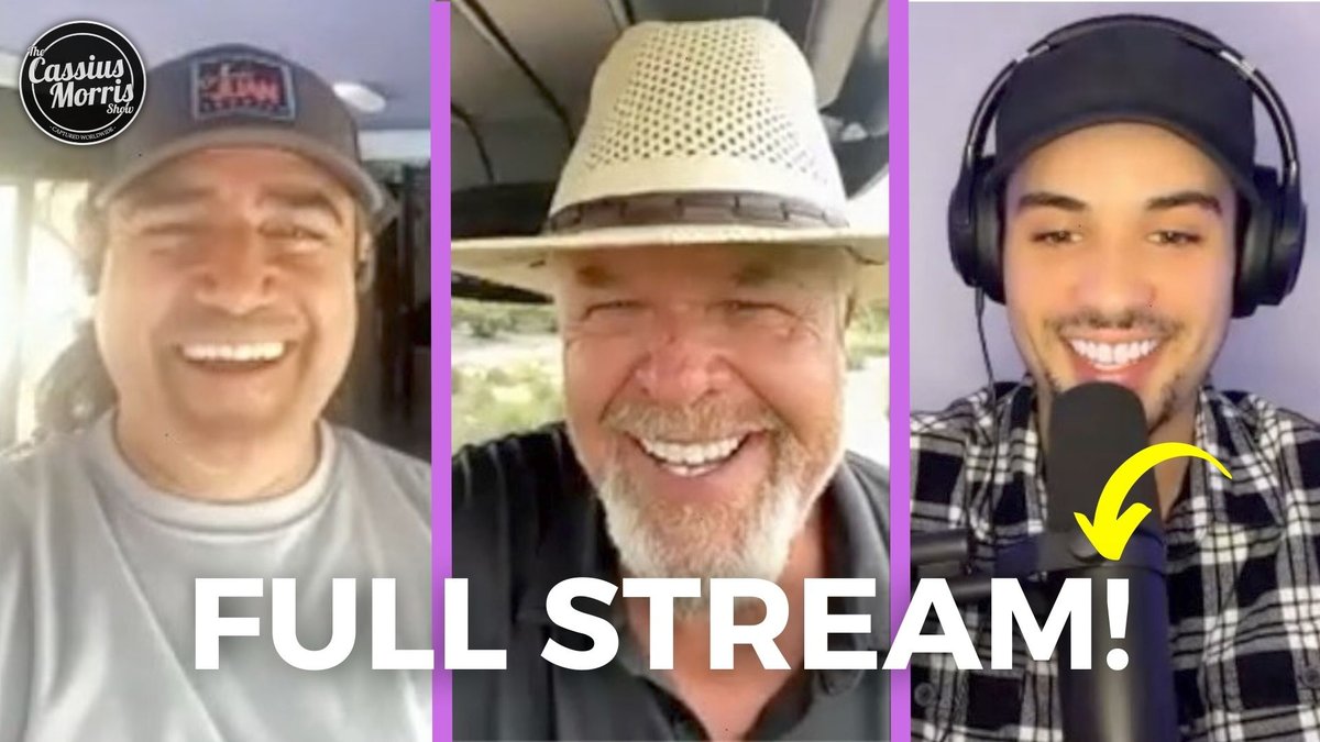CassiusShow's tweet photo. Ron White and Alex Reymundo FULL STREAM! w/Cassius Morris https://t.co/w6OxMpMWjX https://t.co/ZexU4qwV9l