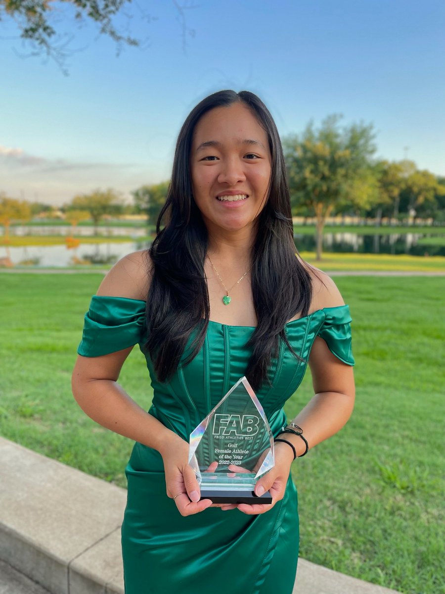 clements_golf's tweet photo. Congratulations to Lady Ranger KATELYN LAM for being named FBISD Golf Female Athlete of the Year at tonight's FAB awards! 

We are so proud of you Katelyn! https://t.co/izROMRyZr3
