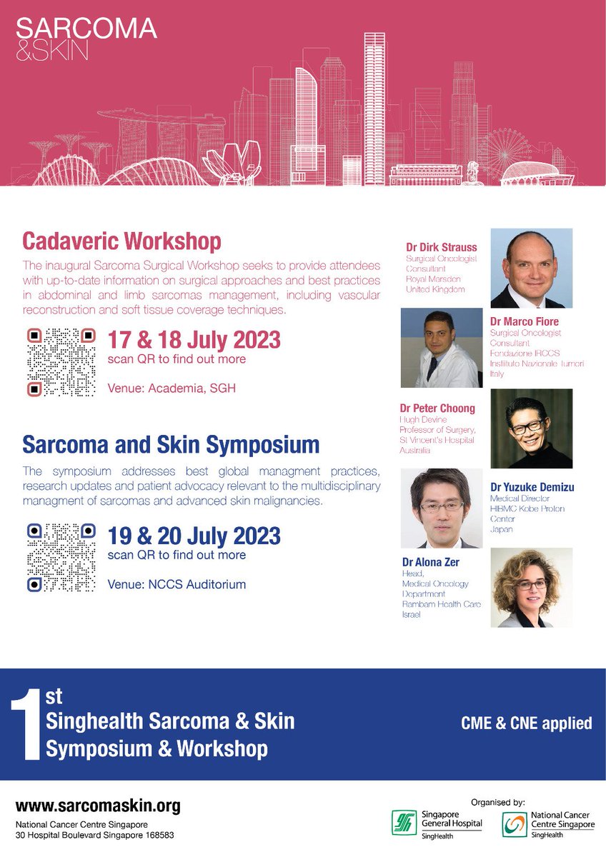 Valerie Yang (@val_yang) on Twitter photo Join us @ our 1st Sarcoma & Skin Symposium & Workshop, recommended by <a href="/ESSOnews/">European Society of Surgical Oncology (ESSO)</a> <a href="/ctosociety/">CTOS</a>! With a stellar international faculty, we cover best global management practices & research updates in #Sarcoma & #SkinMalignancy. #sarcomaskin2023
🗓️17-20 Jul 23 ℹ️sarcomaskin.org Join us @ our 1st Sarcoma & Skin Symposium & Workshop, recommended by <a href="/ESSOnews/">European Society of Surgical Oncology (ESSO)</a> <a href="/ctosociety/">CTOS</a>! With a stellar international faculty, we cover best global management practices & research updates in #Sarcoma & #SkinMalignancy. #sarcomaskin2023
🗓️17-20 Jul 23 ℹ️sarcomaskin.org