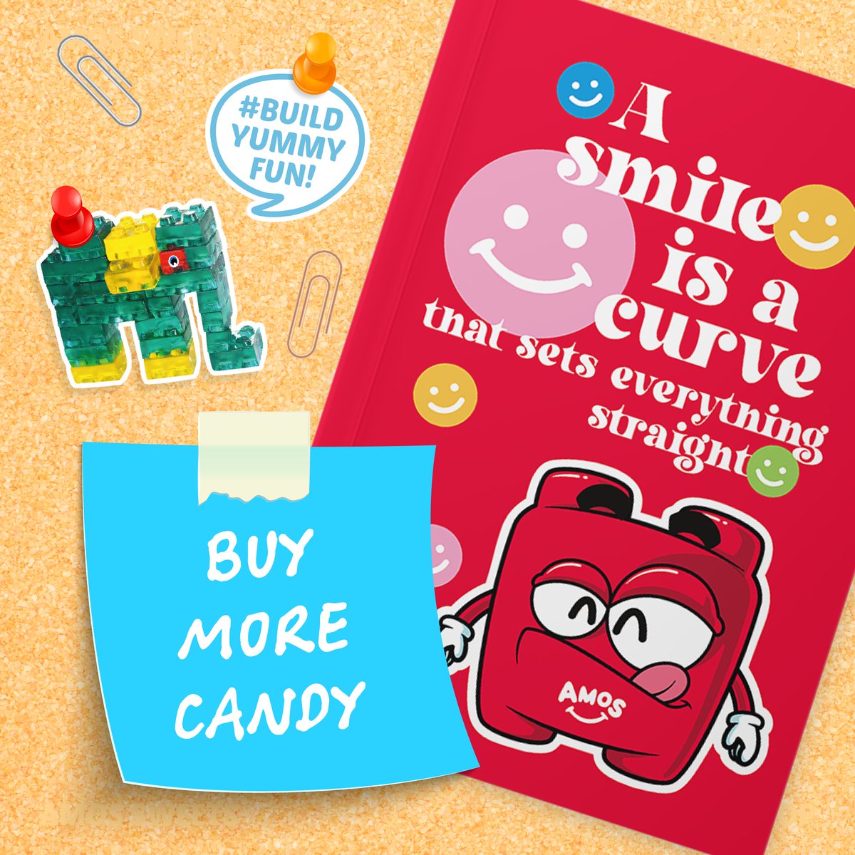 amossweets's tweet photo. My favorite memo is the one that says "buy more candy"๐๐
#amossweets #4dgummy #gummy #candy #sweettreats #shopping #nationalmemoday #gummyblocks https://t.co/nEF6FocMBK